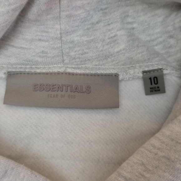 Essentials Light Oatmeal Hoodie Sweater for Kids - Picture 6 of 16